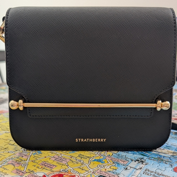 Strathberry Ace Mini Crossbody bag (Black) - Picture 1 of 7